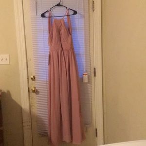 Blush pink formal dress with tags